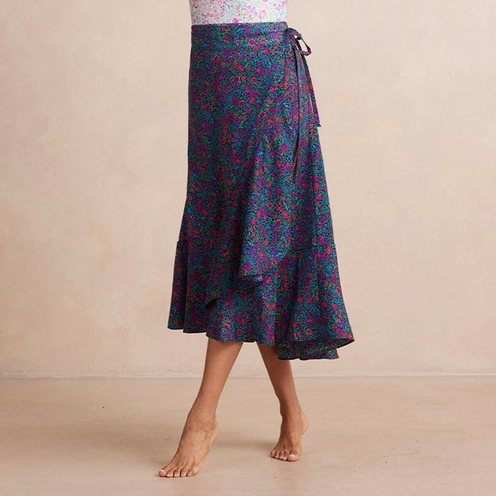 NWT - SUMMERSALT - The Silky Luxe Beach to Brunch Wrap Skirt XS
